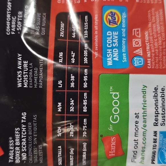 Hanes 2 Tagless Boxer Briefs XL 40"-42" Blues - Picture 7 of 8